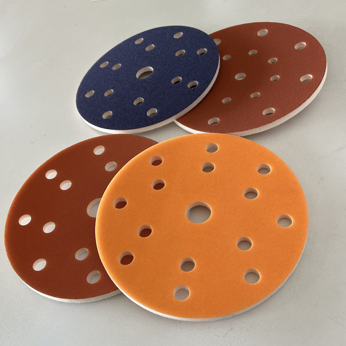 pl142371075 150mm 15hole abrasive sanding sponge pads car paint removal wet orbital sander